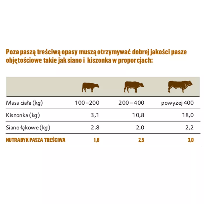 Nutrabyk Pasza Treściwa 25kg