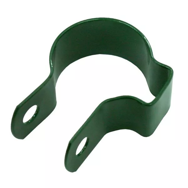 Obejma słupka do mocowania siatki z płaskownikiem