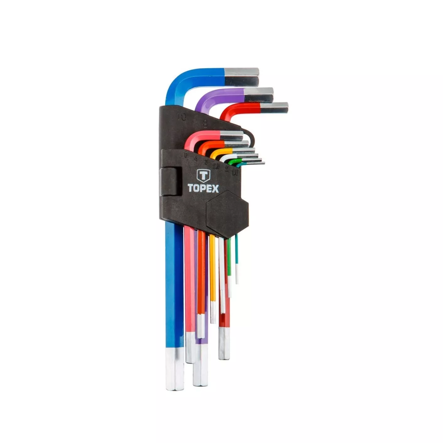 Klucze sześciokątne kolorowe 9 szt