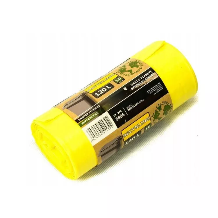 Worki do segregacji śmieci 120 l plastik/metal 10 szt.