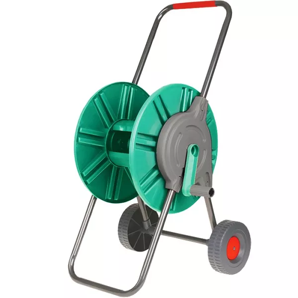 Wózek na wąż ogr. zwijacz tworzywo/stal 60m węża
