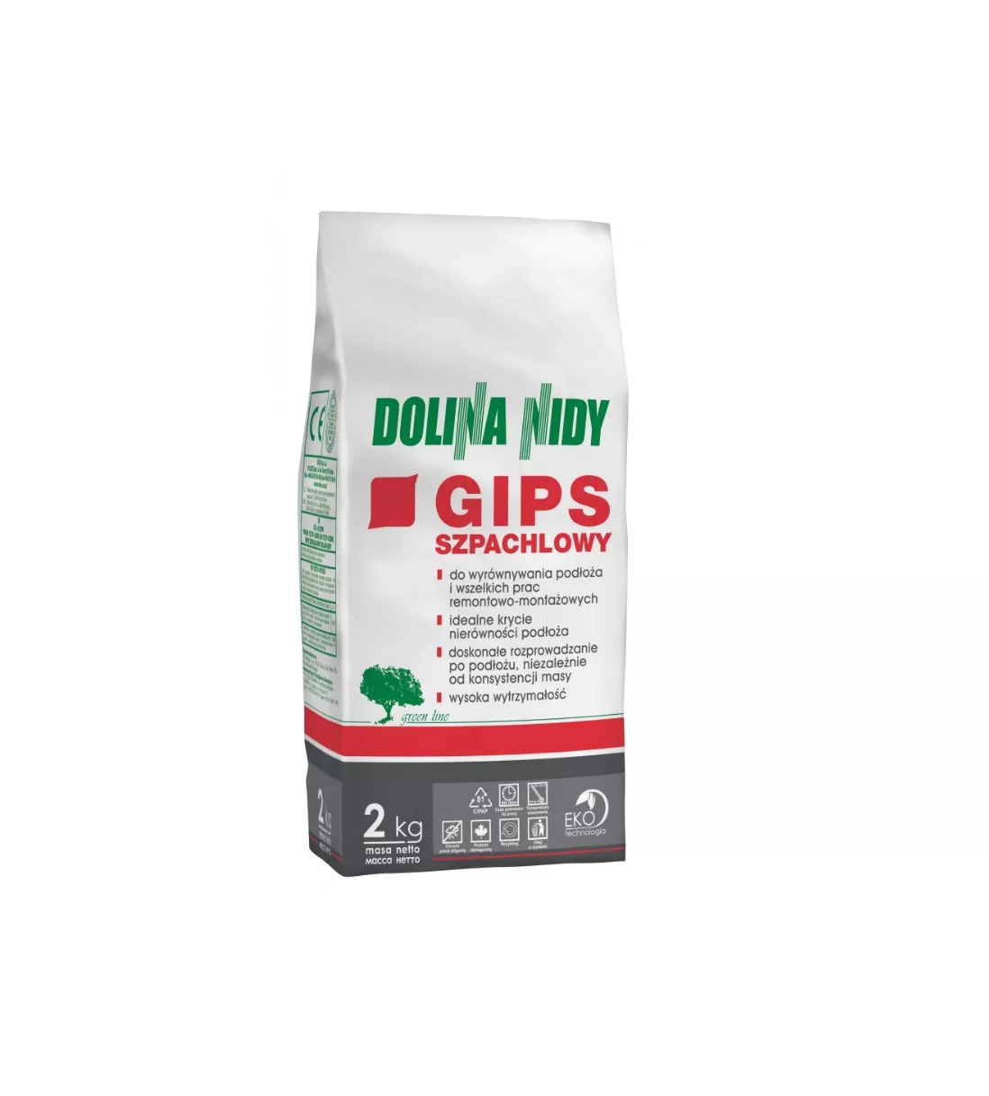 Gips szpachlowy 2 kg DOLINA NIDY