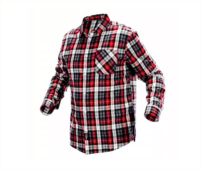 Koszula flanelowa czerwono-czarno-biała rozm. L
