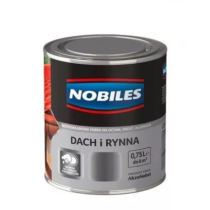 Farba dach i rynna   0.75 l brąz czekol.