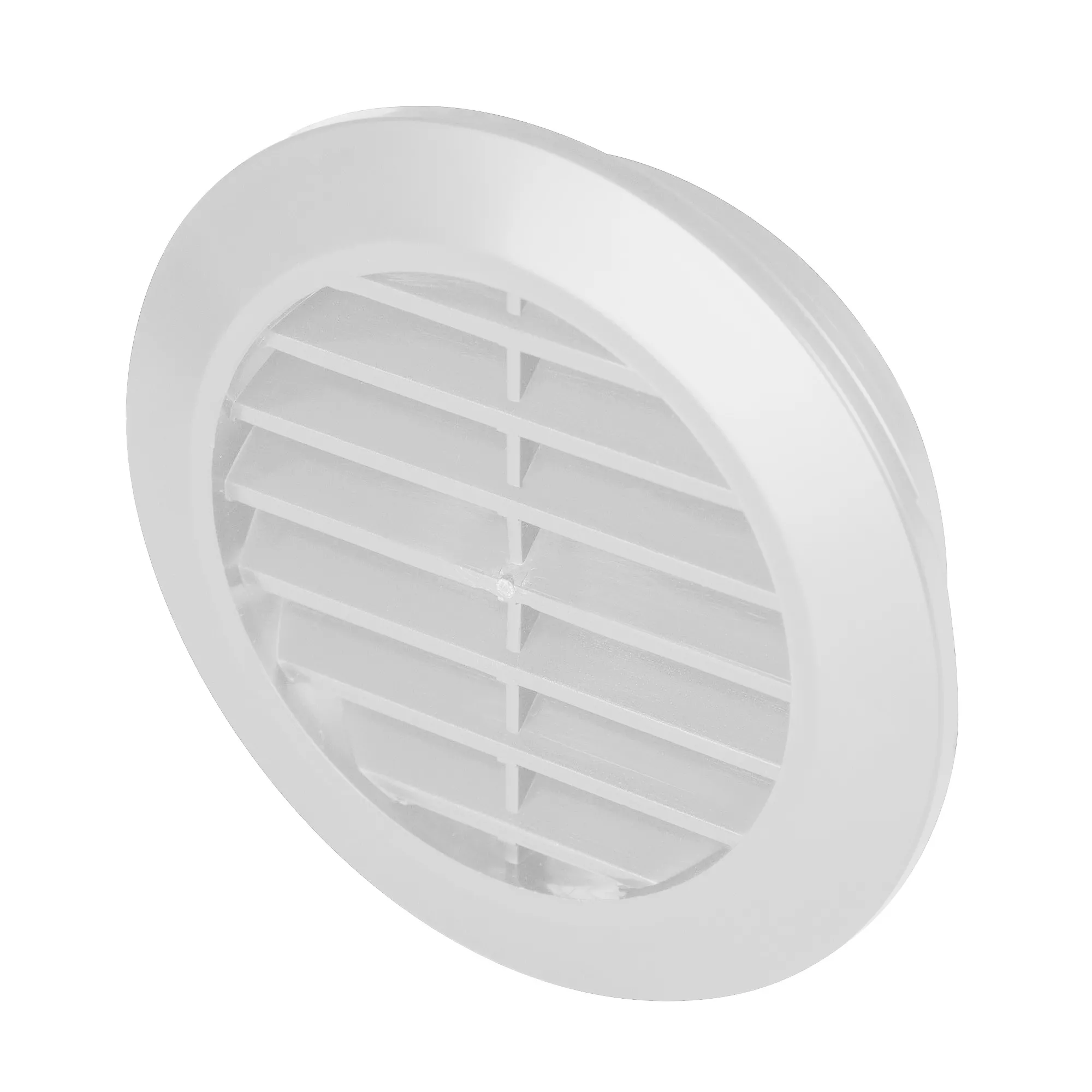 Kratka wentylacyjna okrągła 60 z siatką biała