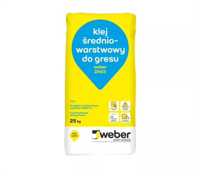 Klej do płytek  ZP 413  25 kg uelastyczniony