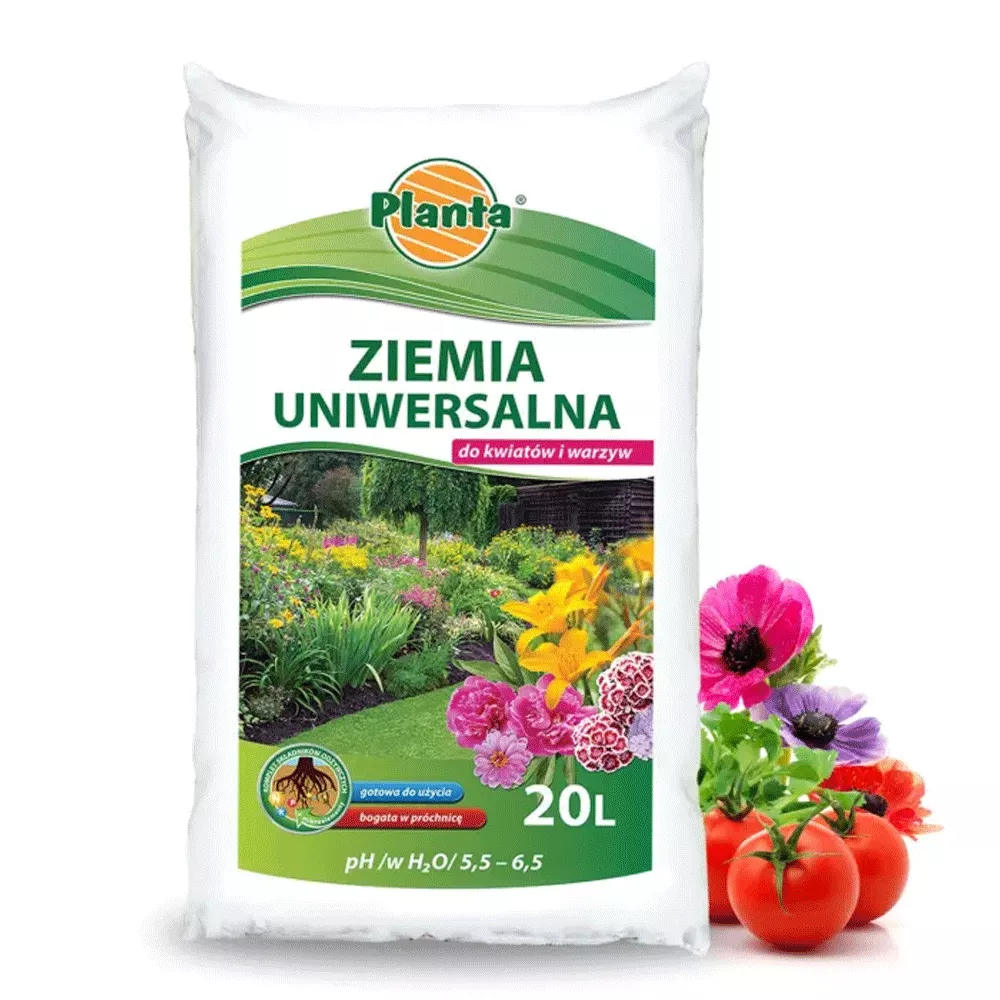 Ziemia uniwersalna do kwiatów i warzyw 20 l Planta