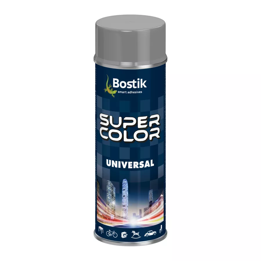 Spray lakier uniwersalny Bostik 400ml SZARY RAL 7001
