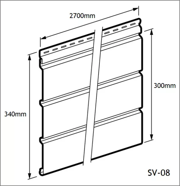 Vox podsufitka SVP 08 złoty dąb 2.7 m