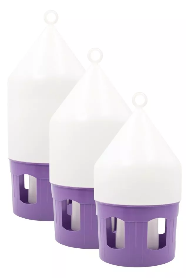 Poidło 5L dla gołębi z uchwytem i zamkiem niebieskie