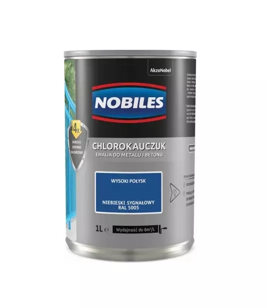 Chlorokauczuk niebieski sygnałowy 0.9 L