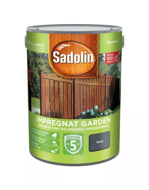 Impregnat do drewna Sadolin Garden 5 l szary