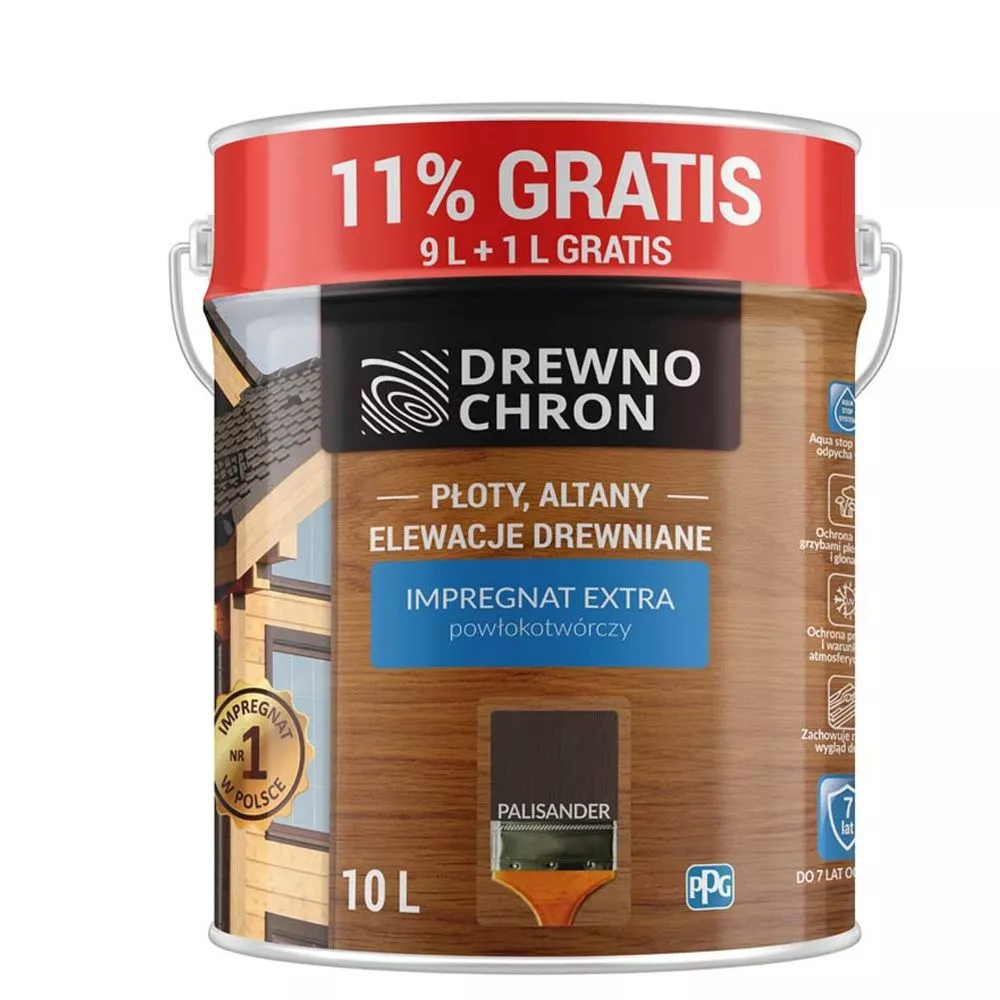 Impregnat do drewna Drewnochron  9 l palisander