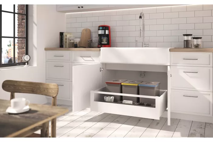 Szuflada AXIS PRO 400 mm biała bardzo wysoka GTV