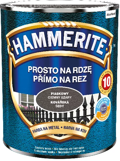 Farba Hammerite 0,7l piaskowy szary ciemny