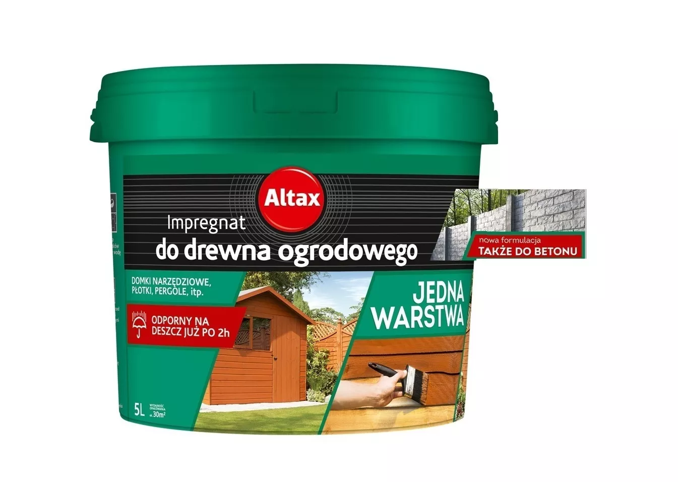 Impregnat do drewna Jedna warstwa 10 L Tik