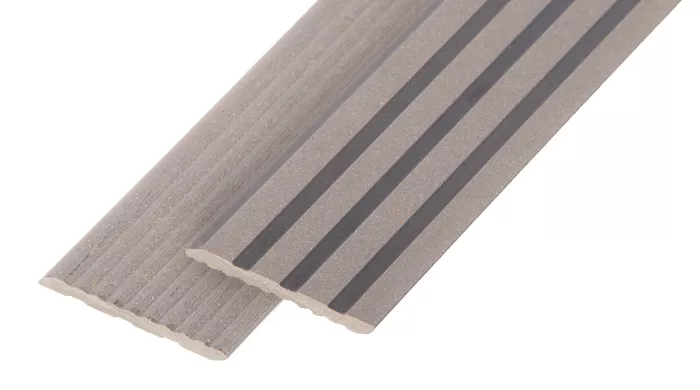 Listwa maskująca deski tarasowej 4 m platyna szczotkowana