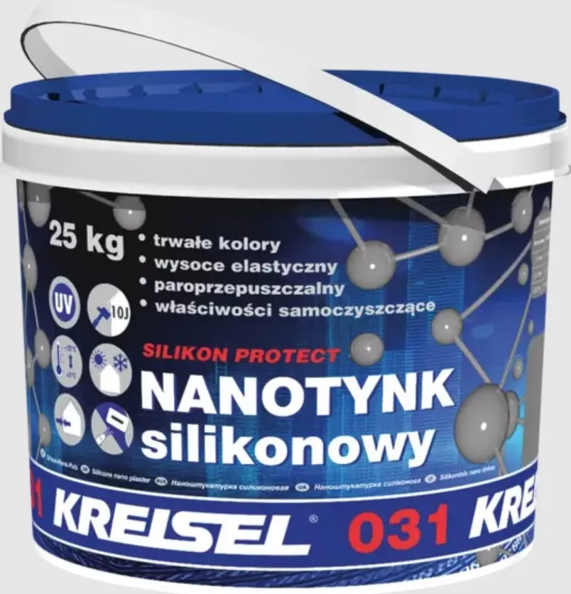 Tynk silikonowy elewacyjny Nanotynk 1.5 25kg biały 