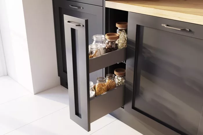 Szuflada AXIS PRO 350 mm antracyt niska GTV