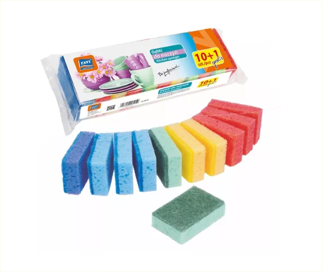 Gąbka do naczyń 10+1 szt