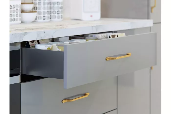 Szuflada AXIS PRO 450 mm antracyt niska GTV