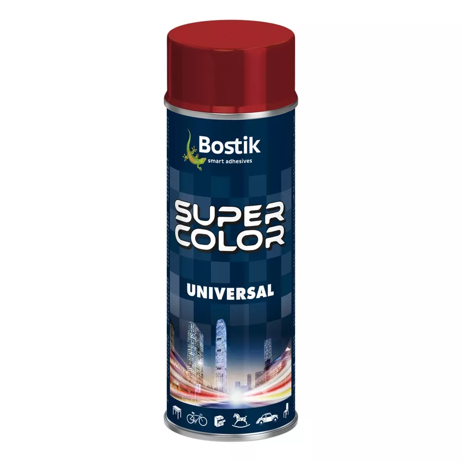 Spray lakier uniwersalny Bostik 400ml RUBINOWY RAL 3003